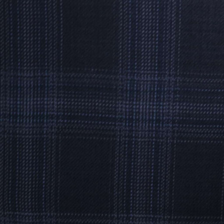 D599/2 Vercelli CX - Vải Suit 95% Wool - Xanh Dương Caro